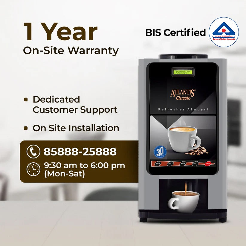 ATLANTIS CLASSIC 4 Lane Tea & Coffee Vending Machine  3 Ltrs hot Tank view 10